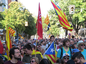 Diada Nacional 2022. Manifestaci&oacute; unit&agrave;ria per la Independ&egrave;ncia