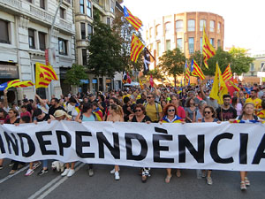 Diada Nacional 2022. Manifestaci&oacute; unit&agrave;ria per la Independ&egrave;ncia