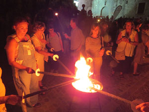 Diada Nacional 2022. XV Marxa de Torxes de Girona pels carrers del Barri Vell de Girona