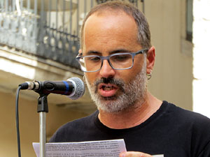 Diada Nacional 2022. Concentraci&oacute; a la pla&ccedil;a del Vi, lectura del manifest i cant de Els Segadors