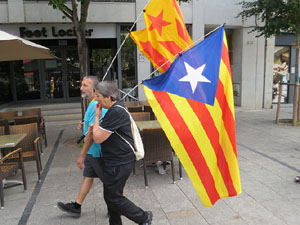 Diada Nacional 2022. Concentraci&oacute; a la pla&ccedil;a del Vi, lectura del manifest i cant de Els Segadors