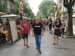 Diada Nacional 2022. Concentraci&oacute; a la pla&ccedil;a del Vi, lectura del manifest i cant de Els Segadors