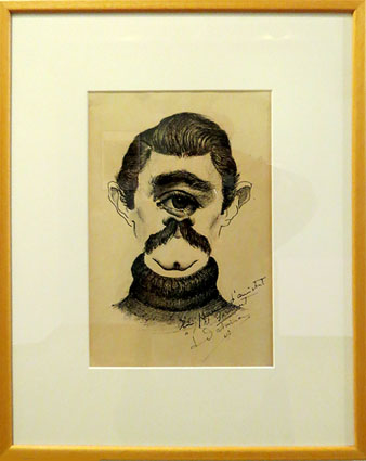 Autoretrat surrealista. Joaquim Datsira Prun&eacute;s. 1947