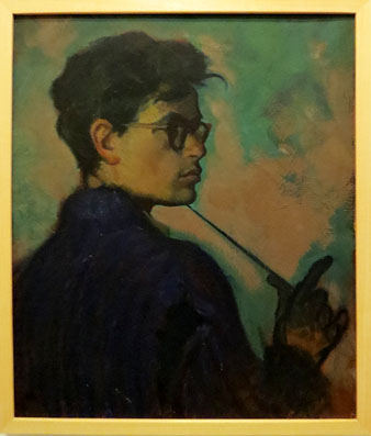 Autoretrat. Lluci&agrave; Navarro Rod&oacute;n. 1947