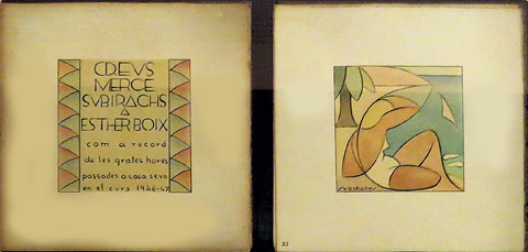 Llibre escrit i il&middot;lustrat oer Ricard Creus, Merc&egrave; Vallverd&uacute; i Josep M. Subirachs com a record de les grates hores passades a casa d'Esther Boix, on es reunien setmanalment. 1946-1947
