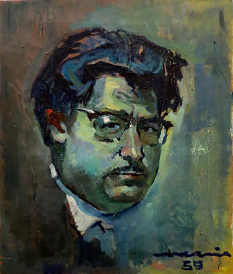 Retrat de Mart&iacute; Sab&eacute;. Pere Vehil. 1959