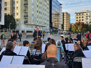 Fires de Sant Narc&iacute;s 2022. Concert de Girona Banda Band i l'Associaci&oacute; Musical Filharm&ograve;nica Rossellana