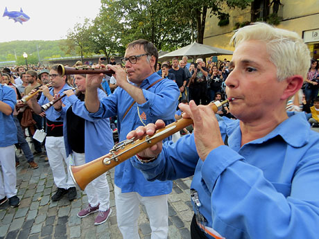 Fires 2022. Els Castells de Vig&iacute;lia amb els Marrecs de Salt, Castellers de l'Alt Maresme i la Colla Castellera Esperxats de l'Estany