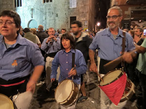 Fires de Sant Narc&iacute;s 2022. Pilar a les escales de la Catedral
