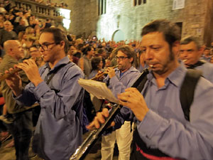 Fires de Sant Narc&iacute;s 2022. Pilar a les escales de la Catedral