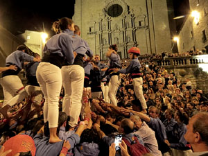 Fires de Sant Narc&iacute;s 2022. Pilar a les escales de la Catedral