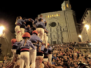 Fires de Sant Narc&iacute;s 2022. Pilar a les escales de la Catedral