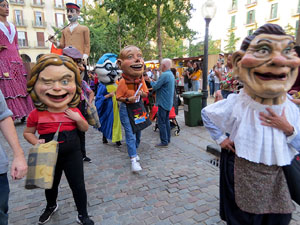 Fires de Sant Narc&iacute;s 2022. El preg&oacute;. Cercaviles de gegants i capgrossos