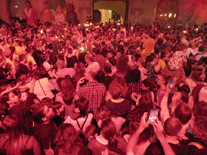 Fires de Sant Narc&iacute;s 2022. Ball de l'&Agrave;liga, capgrossos i gegants
