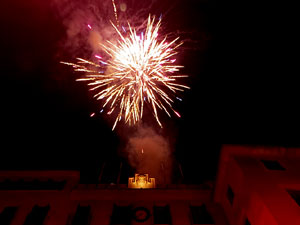 Fires de Sant Narc&iacute;s 2022. Ball de l'&Agrave;liga, capgrossos i gegants