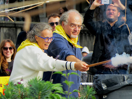 Fires 2022. La tronada dels Quatre Rius a la pla&ccedil;a Catalunya