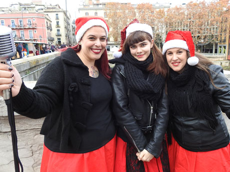 Nadal 2022 a Girona. Girona Christmas Swing. Actuaci&oacute; de The Lolita's Sisters