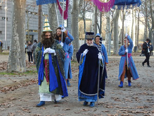 Reis 2023. El campament reial al camp de Mart al parc de la Devesa