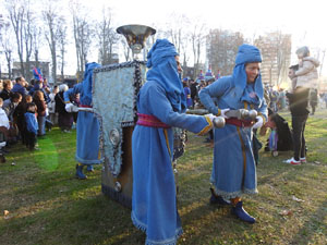 Reis 2023. El campament reial al camp de Mart al parc de la Devesa