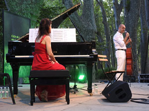 Festival Notes al parc 2022. Dom&egrave;nech Surroca i Nadia Bosch