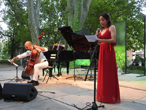 Festival Notes al parc 2022. Dom&egrave;nech Surroca i Nadia Bosch