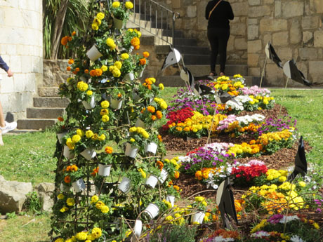 Temps de Flors 2022. Sant Pere de Galligants. Absis, tram 1