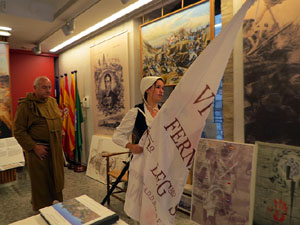 XIV Festa Reviu els Setges Napole&ograve;nics de Girona. Homenatge a la bandera de la Croada Gironina