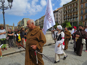 XIV Festa Reviu els Setges Napole&ograve;nics de Girona. Homenatge a la bandera de la Croada Gironina