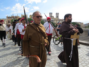 XIV Festa Reviu els Setges Napole&ograve;nics de Girona. Homenatge a la bandera de la Croada Gironina