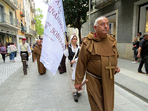 XIV Festa Reviu els Setges Napole&ograve;nics de Girona. Homenatge a la bandera de la Croada Gironina