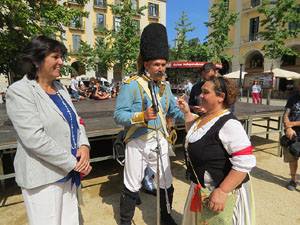 XIV Festa Reviu els Setges Napole&ograve;nics de Girona. Actes a la pla&ccedil;a de la Independ&egrave;ncia