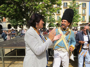 XIV Festa Reviu els Setges Napole&ograve;nics de Girona. Actes a la pla&ccedil;a de la Independ&egrave;ncia