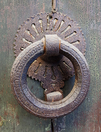 Picaporta de la casa de la fam&iacute;lia Ribot