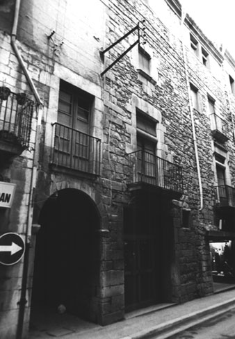 El carrer de l'Arc i la Resid&egrave;ncia Internacional. 1987