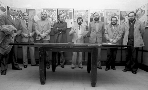 Inauguraci&oacute; del local de ADAC, antic local de la CNT. 15/12/1982