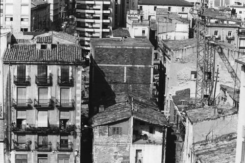 El bolet en construcci&oacute; a la Rambla Verdaguer. 1992