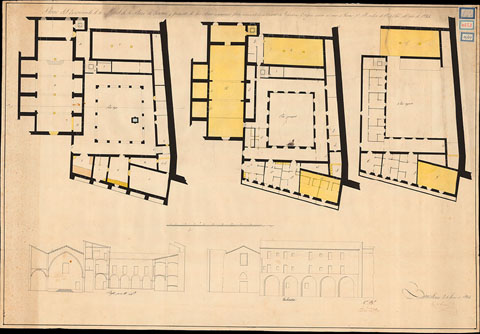 Planta del convent de la Merc&egrave;. 1845