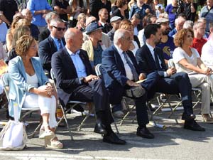 Diada Nacional 2023. Acte institucional a la pla&ccedil;a Catalunya, amb parlaments de Lluc Salellas, Miquel Noguer i Laia Ca&ntilde;igueral