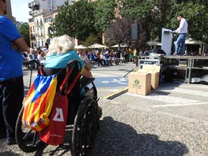 Diada Nacional 2023. Acte institucional a la pla&ccedil;a Catalunya, amb parlaments de Lluc Salellas, Miquel Noguer i Laia Ca&ntilde;igueral