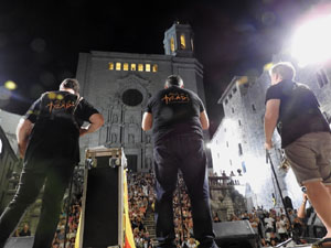 Diada Nacional 2023. XVI Marxa de Torxes de Girona pels carrers del Barri Vell de Girona