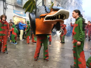 Festes de Primavera de Girona 2023. Despertada del petit Drac Major