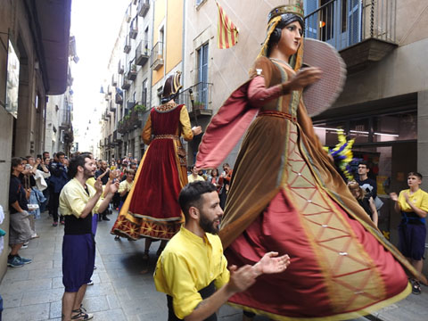 Els gegants Chabran i Ll&uacute;cia