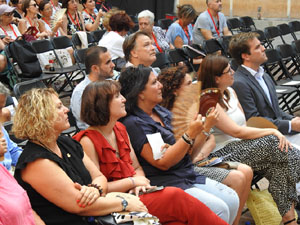 Festival Fitag 2023. Inauguraci&oacute; al pati de la Casa de Cultura de Girona