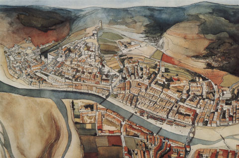 Girona a la primera meitat del segle XIV
