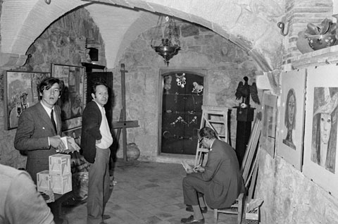Inauguraci&oacute; de la Sala d'Art 'La G&agrave;bia'. 1970