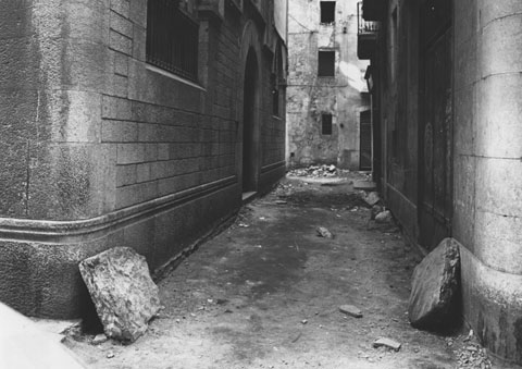 Obres d'urbanitzaci&oacute; del carrer de la Neu. 1973