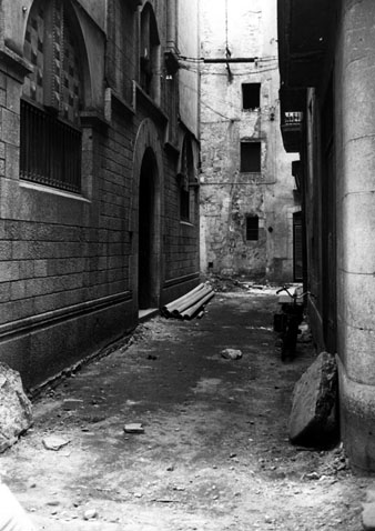 Obres d'urbanitzaci&oacute; del carrer de la Neu. 1973
