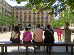 La pla&ccedil;a de la Independ&egrave;ncia o de Sant Agust&iacute;