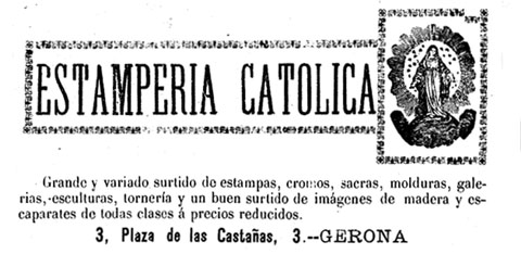Anunci publicat al peri&ograve;dic 'El Norte'. 31/1/1897