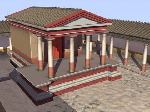 Proposta de restituci&oacute; virtual del temple de Zeus Serapis a Emp&uacute;ries